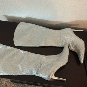 MIA Mackynzie Rhinestone Stiletto Boot 7.5